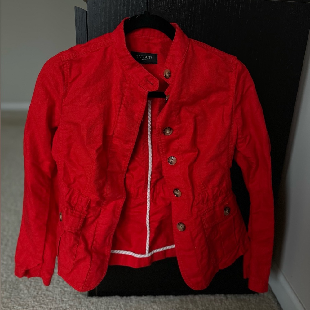 Talbots Petite Linen Cotton Jacket